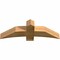 Ekena Millwork Bellingham Rough Sawn Timber Gable Bracket, Western Red Cedar, 48"W x 16"H x 6"D x 6"F, 8/12 Pitch GBW048X16X0606BEL00RWR - alternate 4